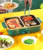 Bếp lẩu nướng Shanban 2 ngăn chống dính đa năng