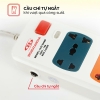 Ổ cắm điện có cầu chì tự động 6 lỗ dây 3m HJD-02B