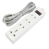 Ổ cắm điện chịu nhiệt đa năng 4 ổ cắm dây 3m HJD 0114R