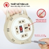 Ổ cắm điện tròn quay tay kéo dây 5m HJD 082-10A