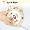 Ổ cắm điện tròn quay tay kéo dây 5m HJD 082-10A