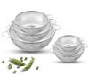 Rổ inox không gỉ sét có quai cầm size 25.5cm
