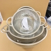 Rổ inox không gỉ sét có quai cầm size 25.5cm