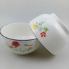 Set 10 bát sứ ăn cơm hoạ tiết đơn giản size 4.5