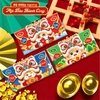 Set 3 bao lì xì đầu lân ngang