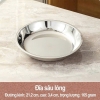 Set 3 đĩa sâu inox đựng thực phẩm size 20-22-24cm