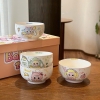 Set 4 bát sứ ăn cơm siêu cute hình hoạt hình size 4.5inch