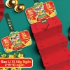 Set 5 cái bao lì xì Lân xếp 6 ngăn