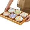 Set 6 bát sứ đựng gia vị nhiều hoạ tiết phong cách Nhật Bản