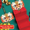 Set 5 cái bao lì xì Lân xếp 6 ngăn