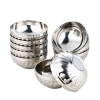Set 10 chén xoắn inox 2 lớp cách nhiệt size 11.5cm