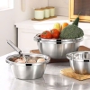 Bộ 5 thau inox đựng thực phẩm size 18-26cm
