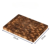 Thớt gỗ Teak đầu cây chữ nhật size 35*25*2.5cm Amey AMT002