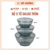 Tô trộn salad tròn nhựa Vĩ Hưng size trung 2700ml 8235