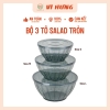 Tô trộn salad tròn nhựa Vĩ Hưng size lớn 4000ml 8235