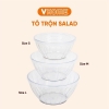 Tô trộn salad tròn nhựa Vĩ Hưng size nhỏ 1700ml