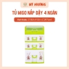 Tủ Migo để bàn 4 ngăn nắp đậy VH 9165