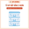 Tủ VIP để bàn 3 ngăn nắp bằng VH 9151