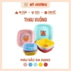 Thau nhựa Vuông Vĩ Hưng có bông 4T2 6694B