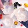 Set 3 đĩa thuỷ tinh hoa ánh trai đựng trái cây