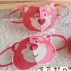 Bịch 10 khẩu trang 3D hình gấu dâu Lotso cực xinh