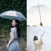 Ô dù trong suốt đi mưa gấp gọn