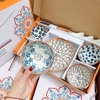 Bộ 5 bát đĩa hoạ tiết phong cách Nhật Bản kèm đũa muỗng