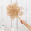 Cành lá quạt vàng trang trí decor siêu sang