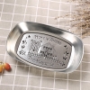 Set 5 đĩa inox điêu khắc đựng thức ăn