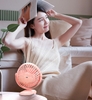 Quạt tích điện kẹp bàn mini kèm LED tiện dụng