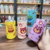 Cốc giữ nhiệt hoạt hình đáng yêu 600ml kèm sticker