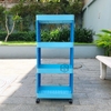 Kệ đựng đồ giặt cao cấp 4 tầng có bánh xe