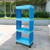 Kệ đựng đồ giặt cao cấp 4 tầng có bánh xe