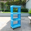Kệ đựng đồ giặt cao cấp 4 tầng có bánh xe