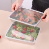 Hộp inox đựng thực phẩm tủ lạnh kèm nắp nhựa LOẠI LỚN