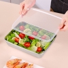 Hộp inox đựng thực phẩm tủ lạnh kèm nắp nhựa LOẠI LỚN