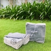 Set 20 khăn lau đa năng MÀU XÁM mềm mịn size 20x20cm