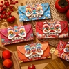 Set 4 bao lì xì Rồng cute phong cách trung hoa mẫu ngang