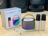 Loa Bluetooth mini karaoke K52 kèm 2 micro