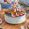 Bếp nướng than tròn thép chịu nhiệt hàng Trung