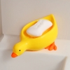 Khay đựng xà phòng hình vịt màu vàng trắng