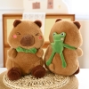 Gấu bông Capybara đeo ẾCH ngộ nghĩnh size 40cm