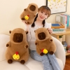 Gấu bông chuột Capybara có dây rút GÀ CON đáng yêu size 45cm