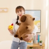 Gấu bông chuột Capybara có dây rút GÀ CON đáng yêu size 45cm