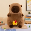 Gấu bông chuột Capybara có dây rút GÀ CON đáng yêu size 45cm