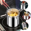 Nồi chiên ngập dầu mini bằng thép không gỉ có tay cầm