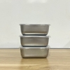 Hộp inox đựng thực phẩm để tủ lạnh kèm nắp nhựa LOẠI NHỎ