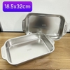 Khay nướng sâu bằng thép không gỉ có tay cầm tiện lợi LOẠI NHỎ