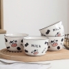 Chén sứ ăn cơm hình con bò sữa cute