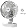 Quạt sạc đa năng để bàn 6W, 3 Cấp độ có đèn led hiệu COMET CRF1406
